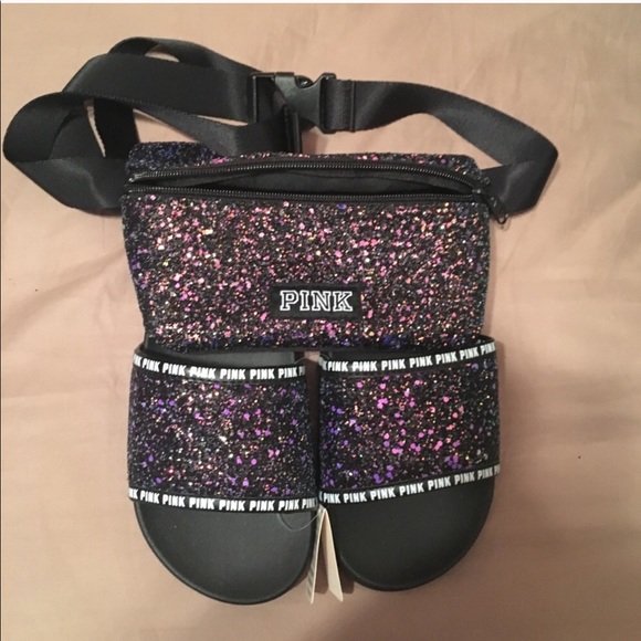 fanny pack slides pink